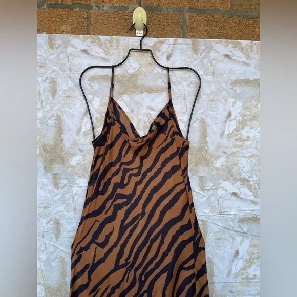 AllSaints animal print slip dress size small - Picture 7 of 14